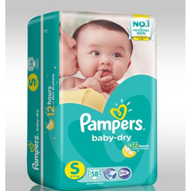 Pampers Baby Dry Diapers Small | Shopee Philippines