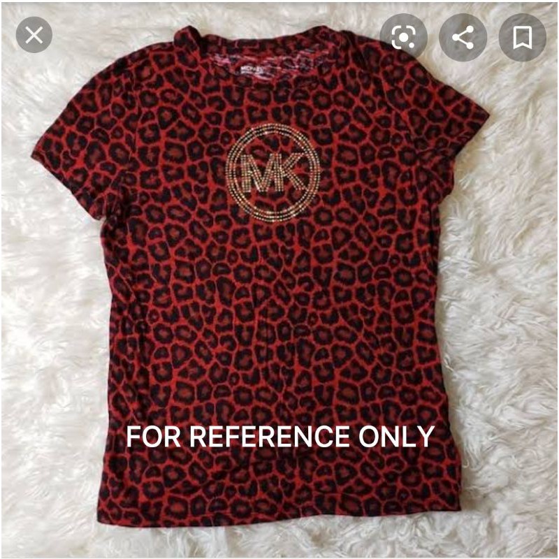 michael kors red t shirt