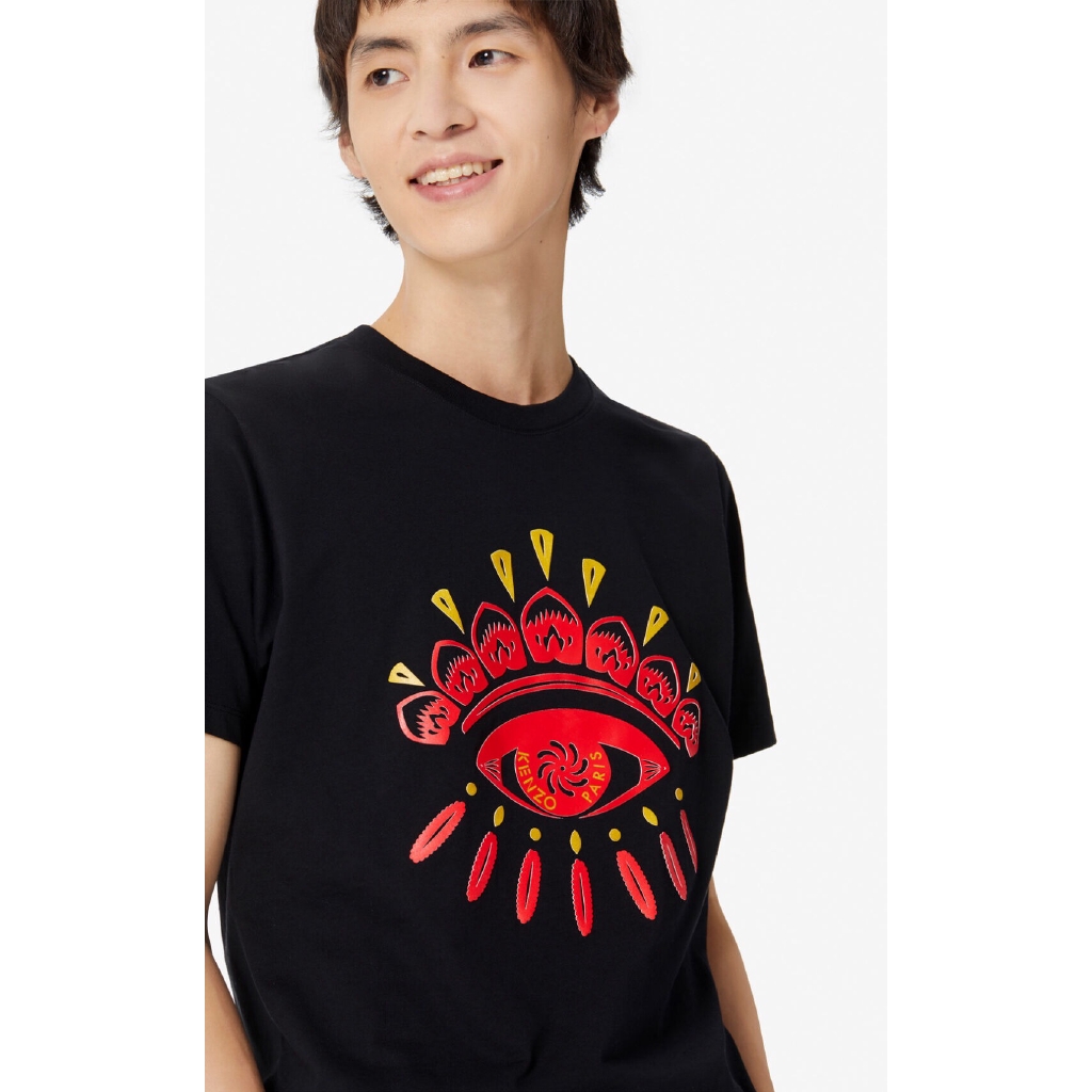 kenzo black and red t shirt