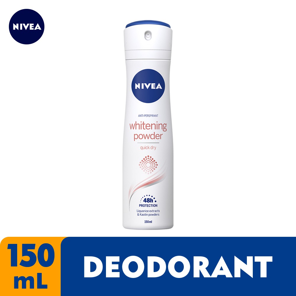 Nivea Deodorant Whitening Powder Spray 150ml Shopee Philippines