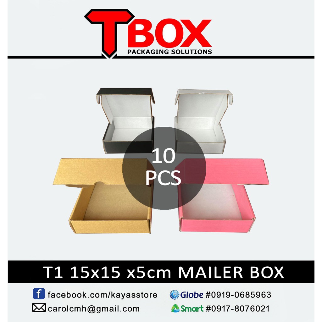 10 pcs T1 Carton box corrugated packaging Kraft Lowest price/ Brown