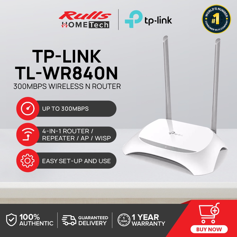 pbDTPLink TLWR840N 300Mbps Wireless N Router N300 WiFi Router