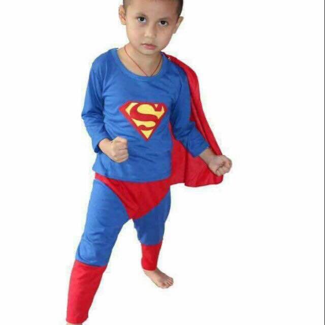 Super Hero Superman costume for kids | Shopee Philippines