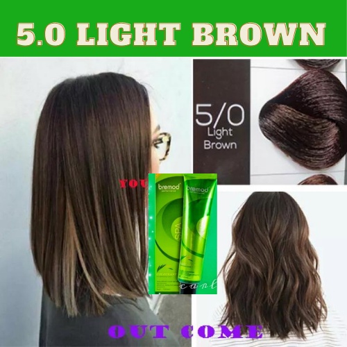 BREMOD 5.0 LIGHT BROWN HAIR COLOR WITH OXIDIZER set 100 ml Shopee Philippines