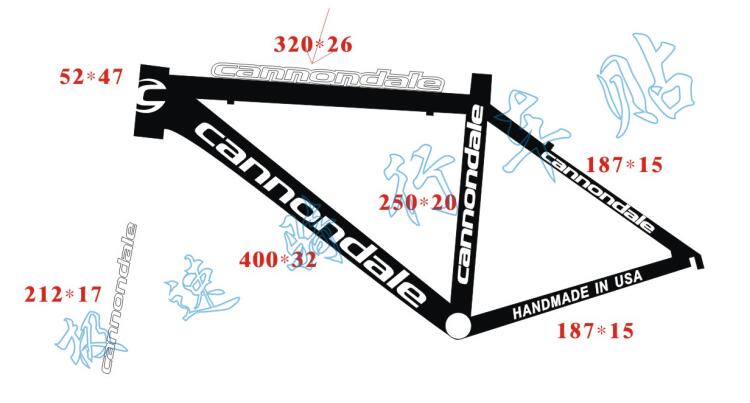 CANNONDALE-Police 2-Mountain Bike Frame Decal Stickers-vinyl decals-MTB