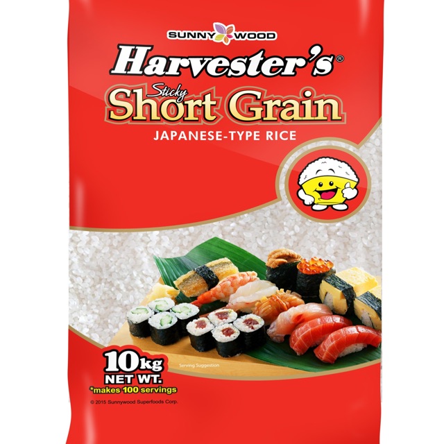 Harvester’s Japanese Rice / Short Grain / Japonica 10kg Shopee