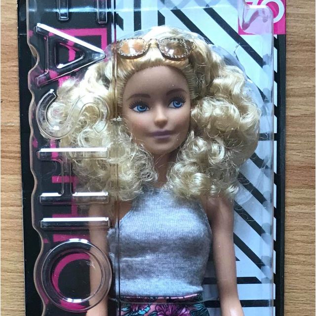 barbie fashionista curly blonde hair