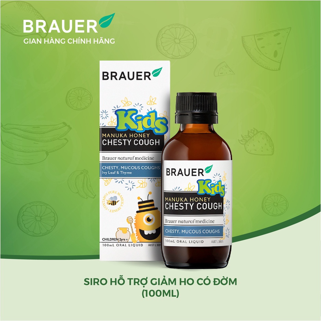 Brauer Chesty Cough Reduces Cough With Liquid Phlegm For Babies 2 Years