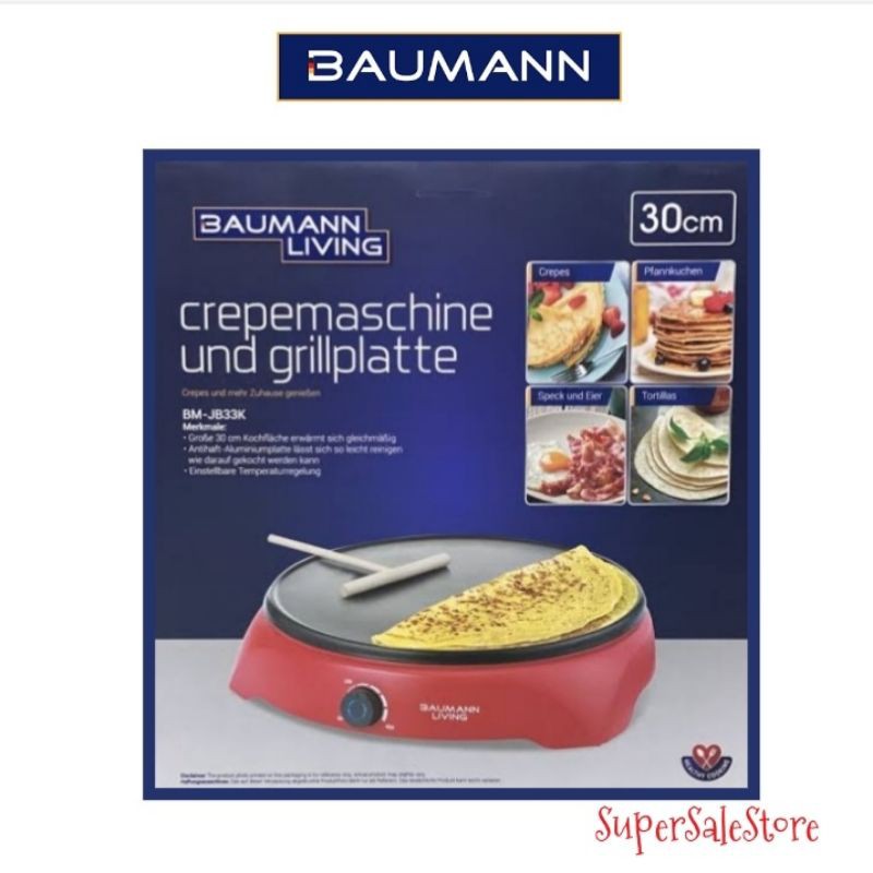 Baumann Crepe Maker + Griddle Shopee Philippines