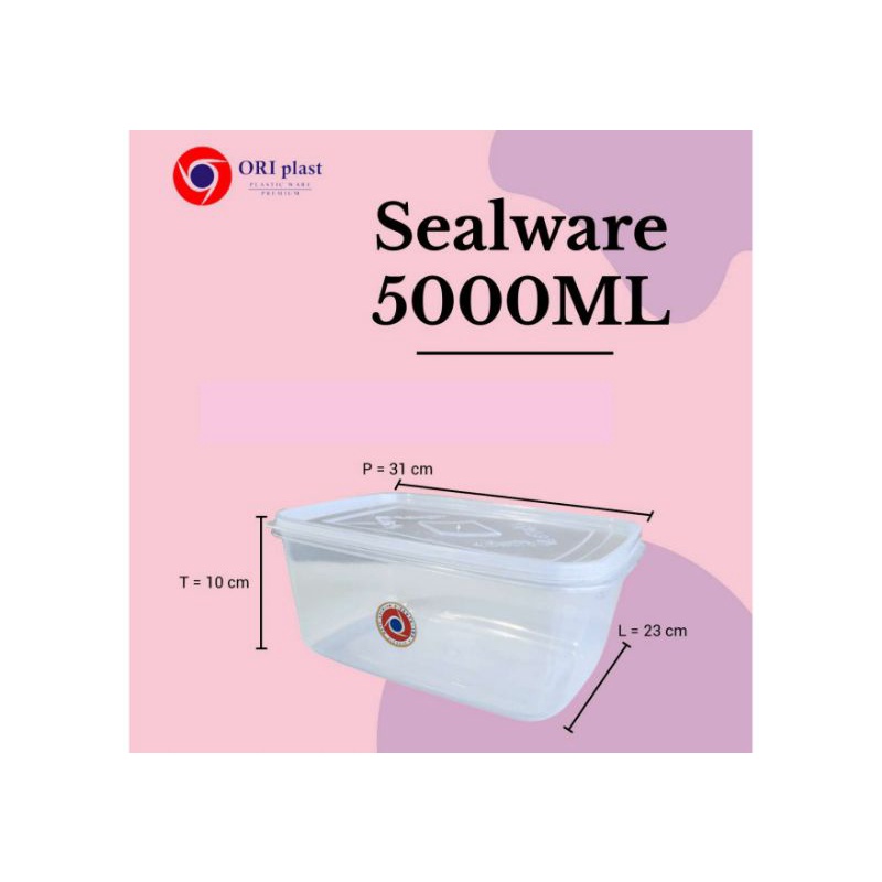 Oriplast Sealware Plastic Box / Food Box / Donut Box 5000 ml. Thick