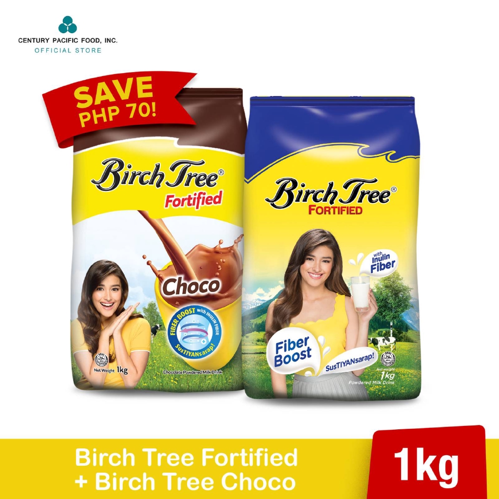Birch Tree Fortified 1kg + Birch Tree Choco 1kg Shopee Philippines