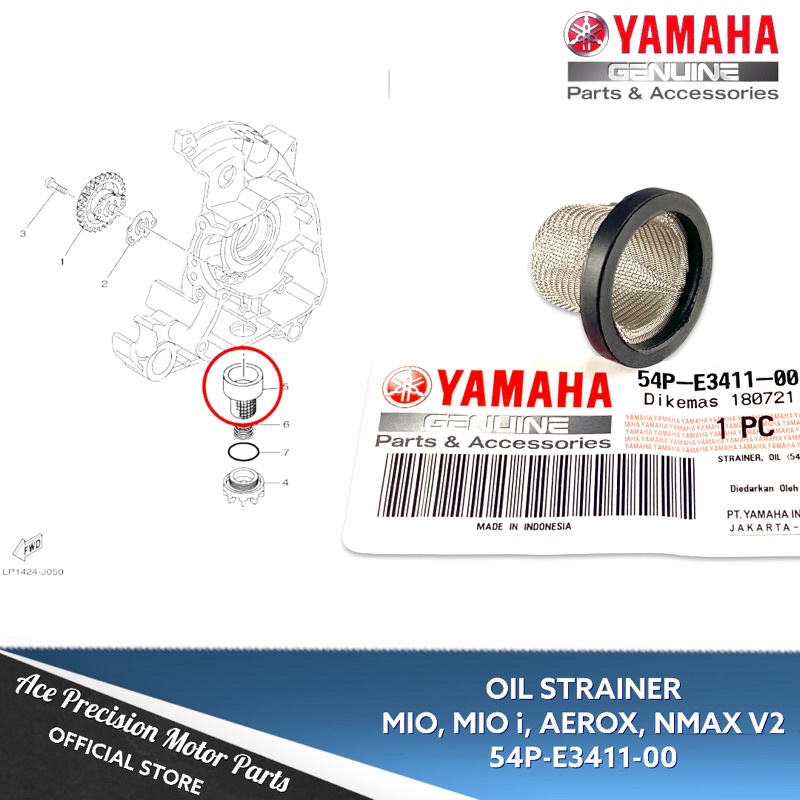 Oil; 1SCE34110000 Made by Yamaha Yamaha 1SC-E3411-00-00 Strainer 