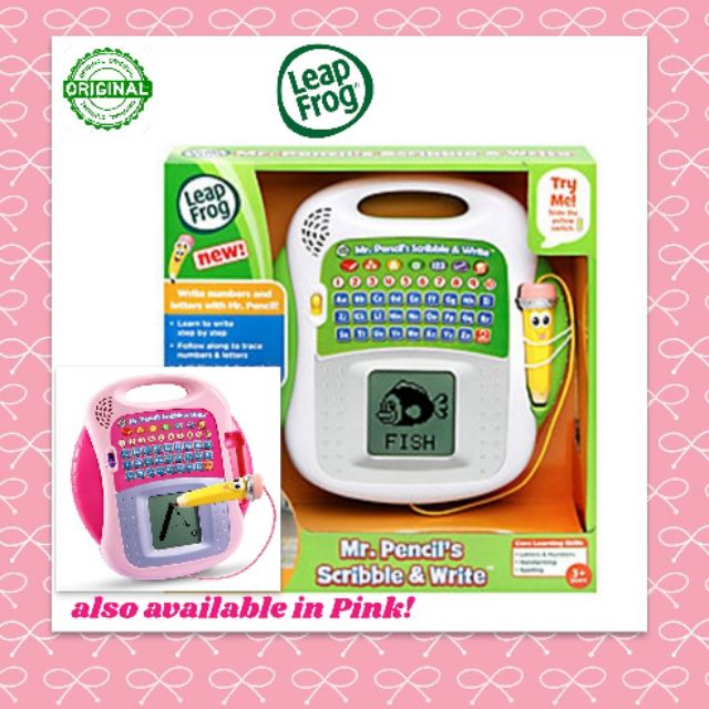 leapfrog mr pencil scribble and write pink