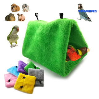 [Cute Pet House] Available In Four Seasons Small Hanging Nest Parrot Hammock Winter Cotton Warm Triangle Style