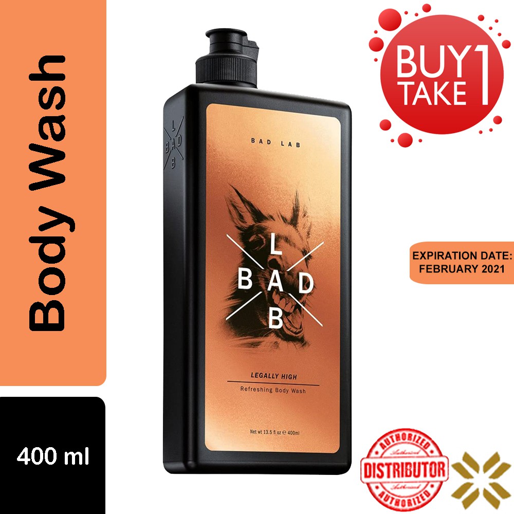 Bad Lab Legally High Refreshing Body Wash 400ml (Buy One Take One Promo ...