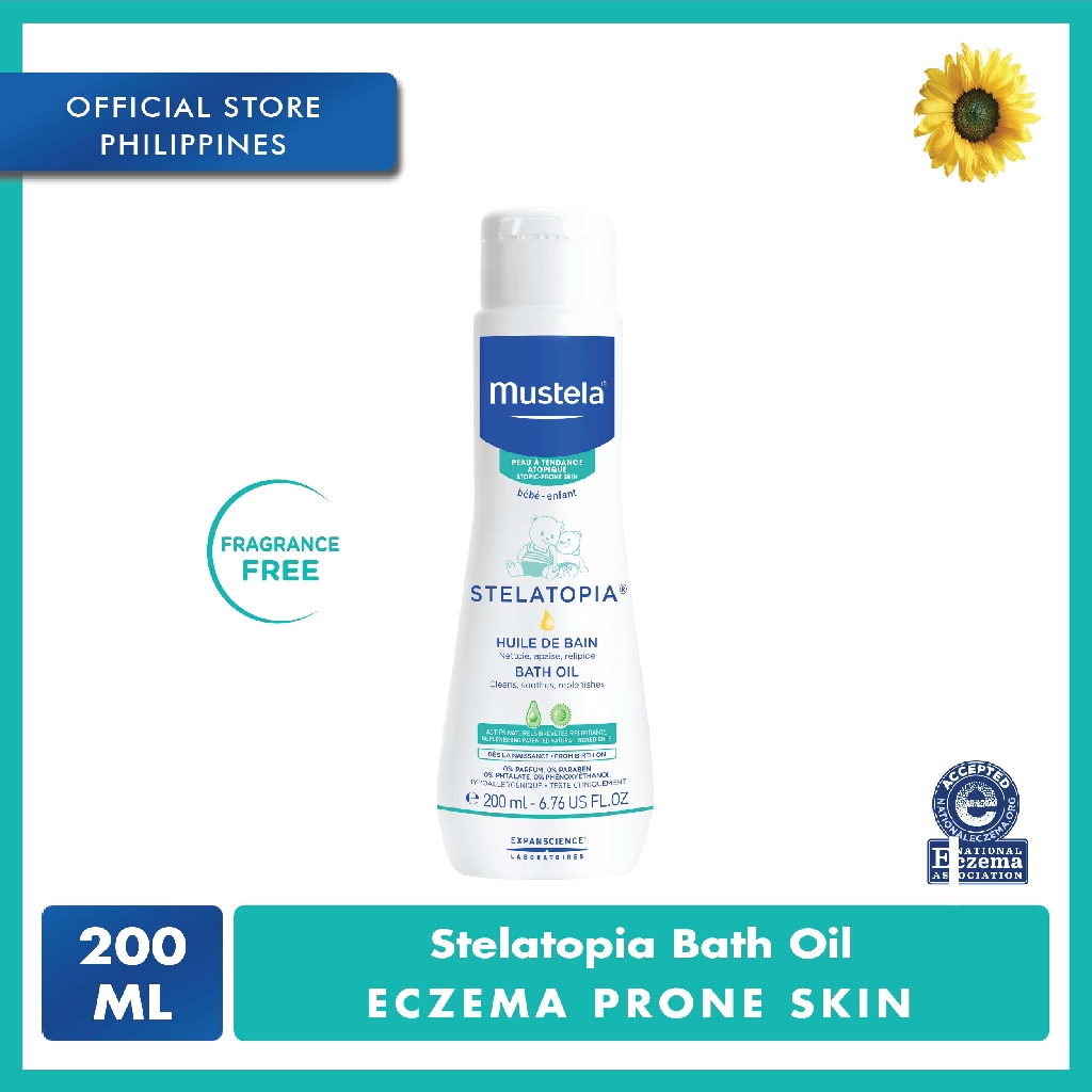 mustela bath oil for eczema