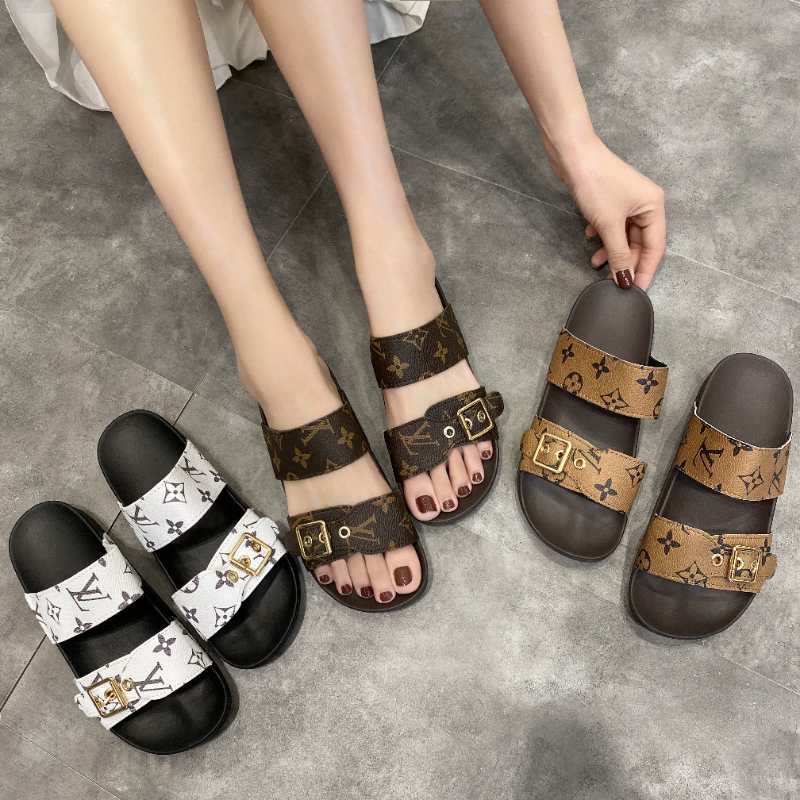 lv two strap sandals