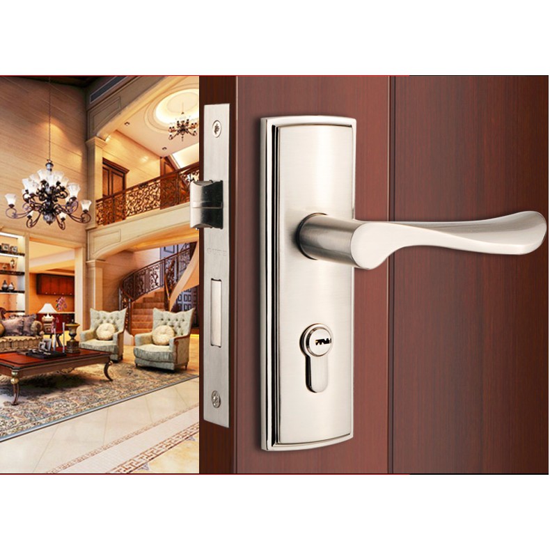 Manzan Door lock and handlesStainless Steel double lock Shopee