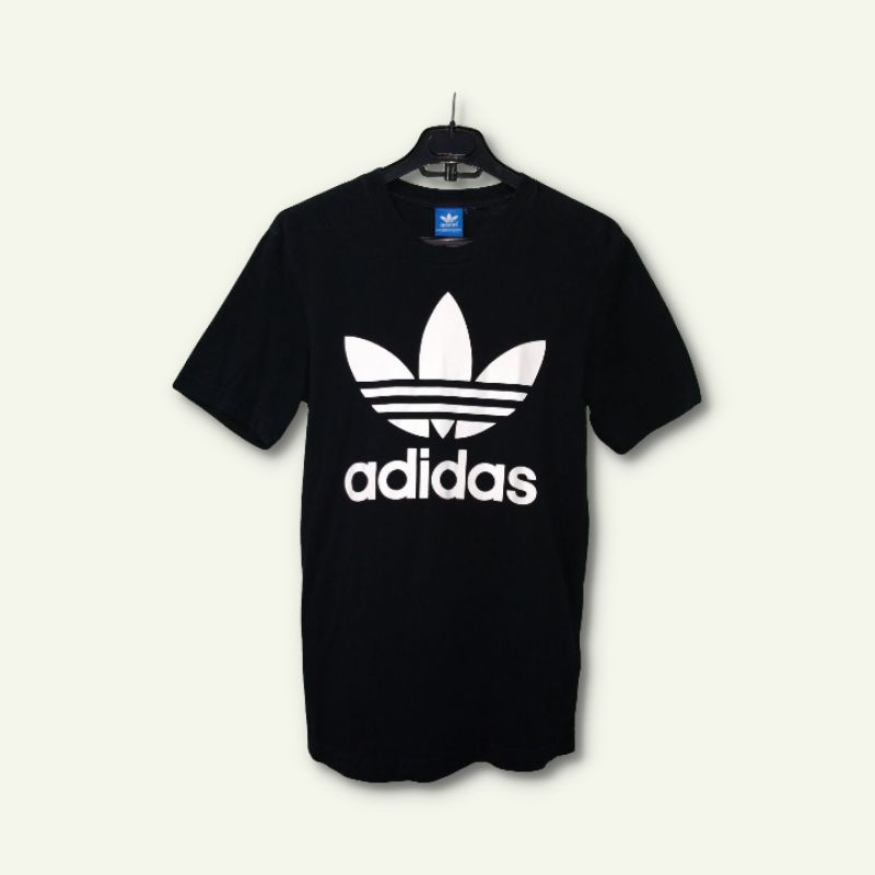 Adidas trefoil tee black shirt | Shopee Philippines