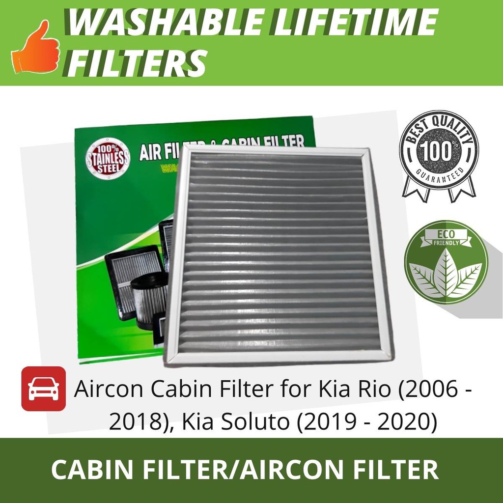 Aircon Cabin Filter for Kia Rio (2006 2018), Kia Soluto (2019 2020