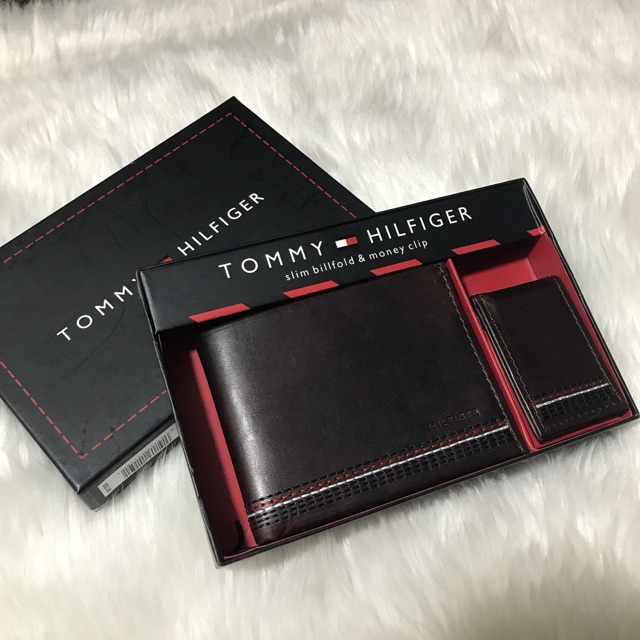 tommy hilfiger money clip wallet