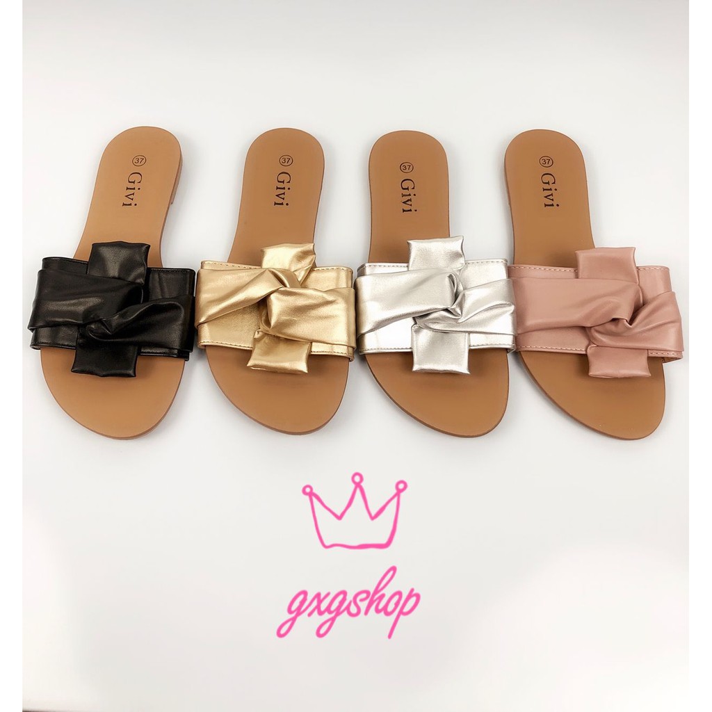 H6138 Givi  Rsgw Korean Flat Sandals  Shopee Philippines