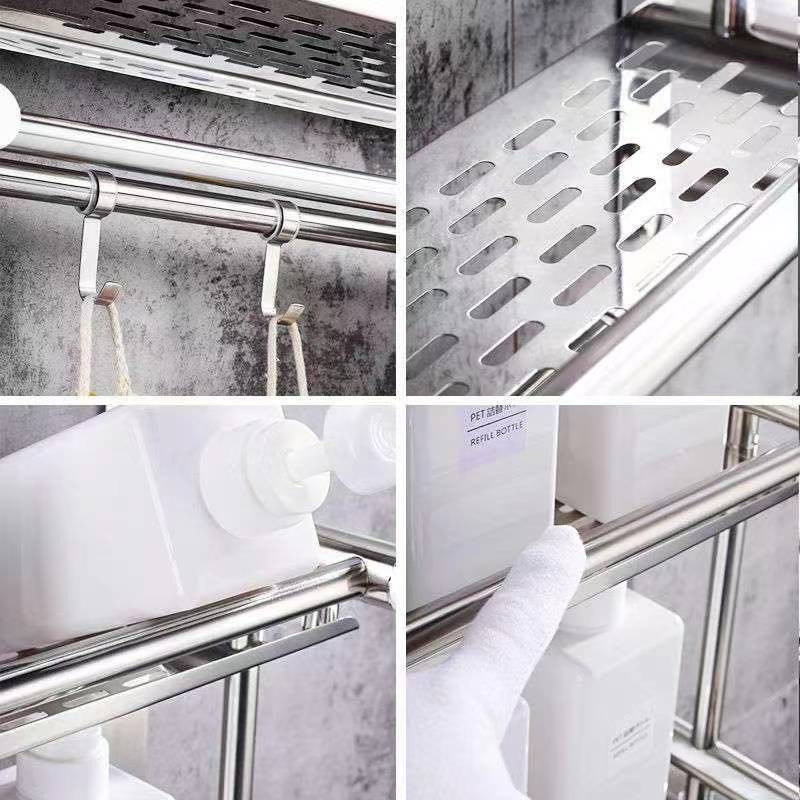 ⭐SanLiu⭐Bathroom Towel Holder Stainless steel wall-mounted towel rack-Z483