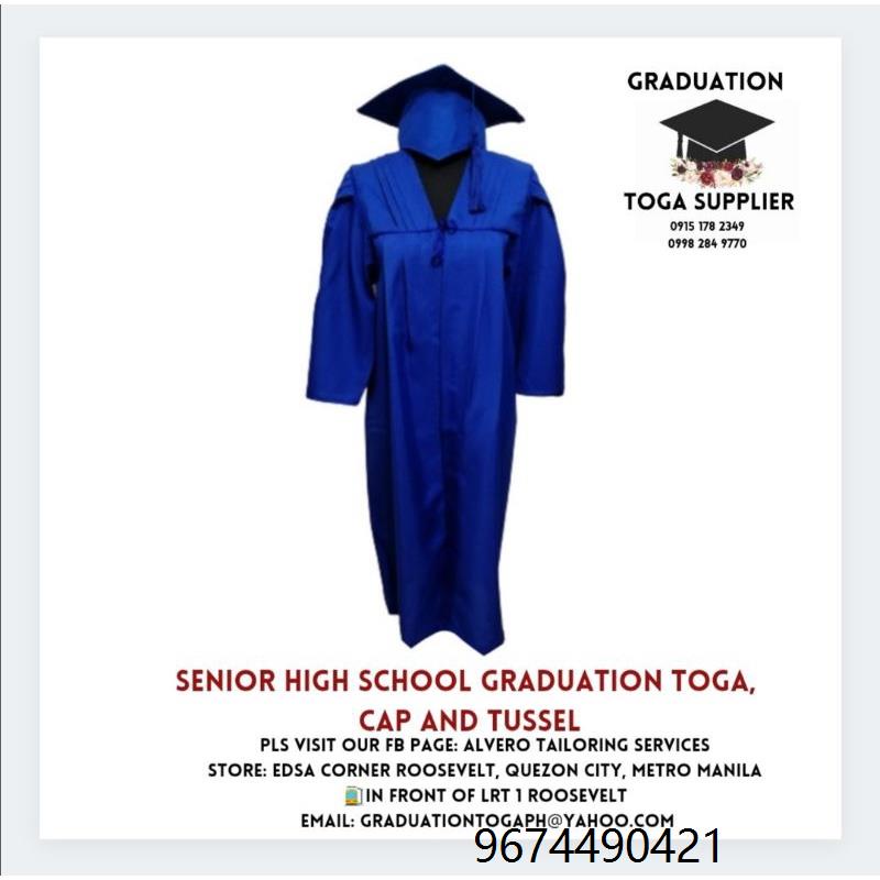 Royal blue Senior high school graduation toga | Shopee Philippines