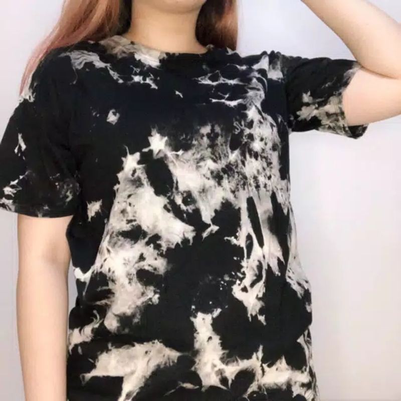 how to tie dye a shirt black and white