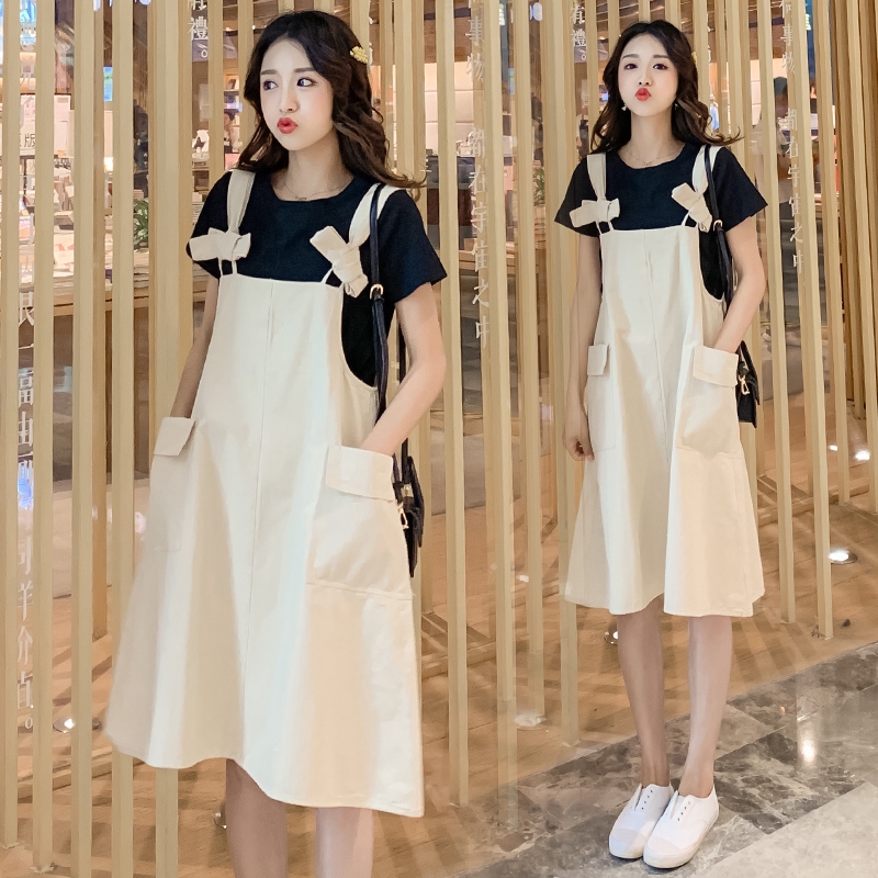 strap dress with t shirt