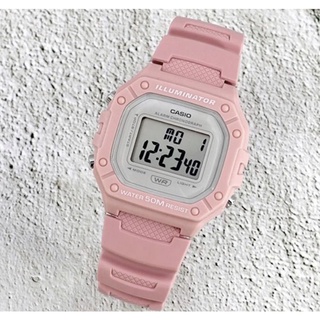 Casio W218 Pink Sports Unisex Watch W-218HC-4A | Shopee Philippines