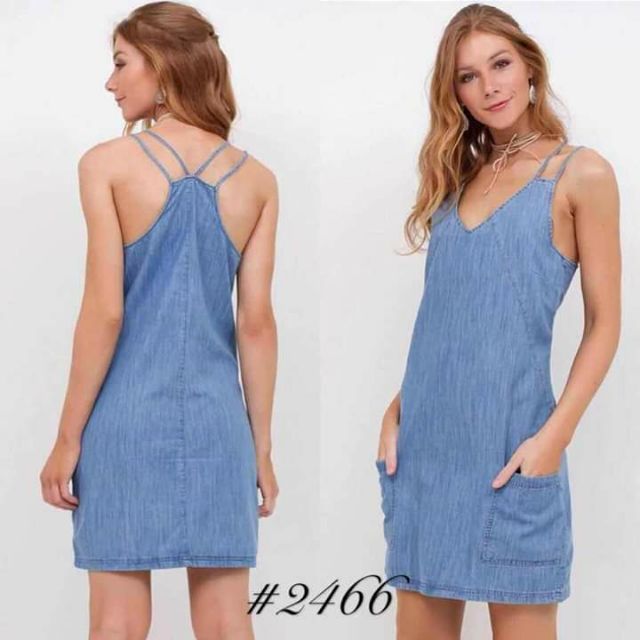 shopee denim dress