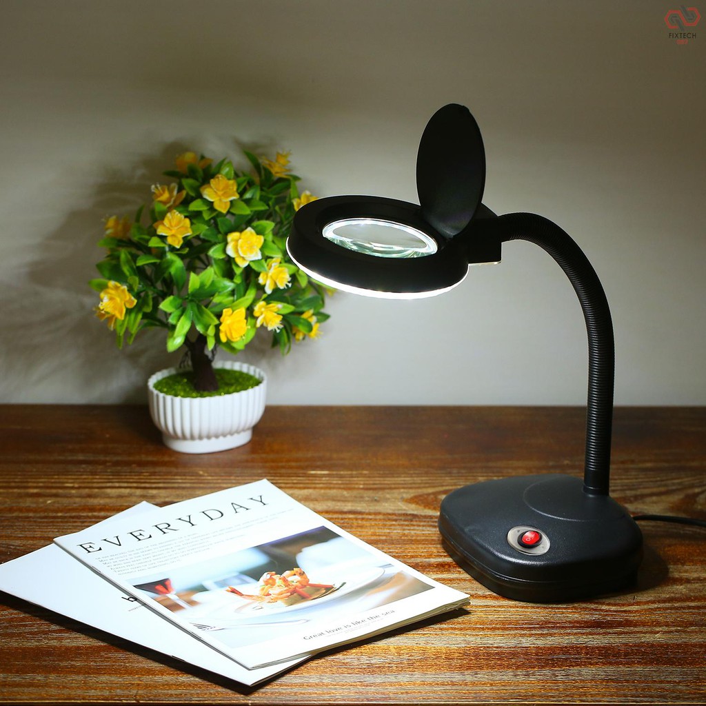 magnifying reading lamp with stand