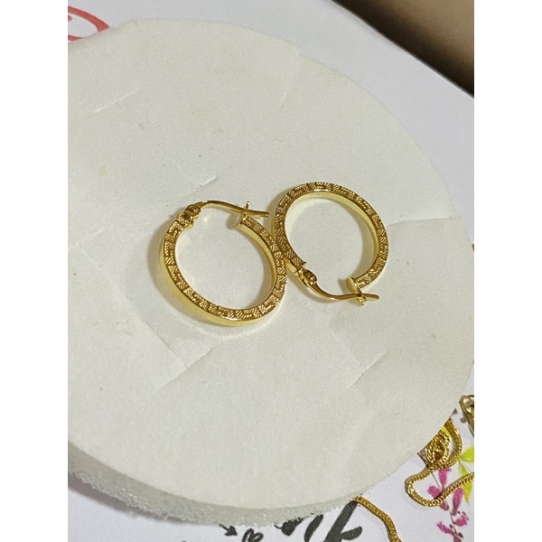 Pawnable Gold Earrings 18k | Shopee Philippines