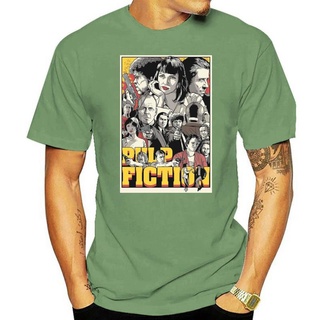 Cotton T-Shirt Pulp Fiction Wallace Jules Winnfield Vincent Men Unisex 2756 New Cool Tee Shirt #1