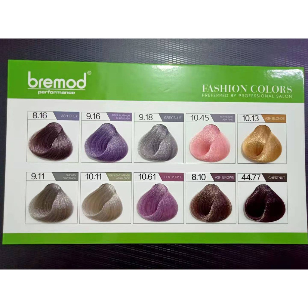 Bremod Fashion Hair Color 100ml Dye Cream Ash Pink Light Purple Blonde ...