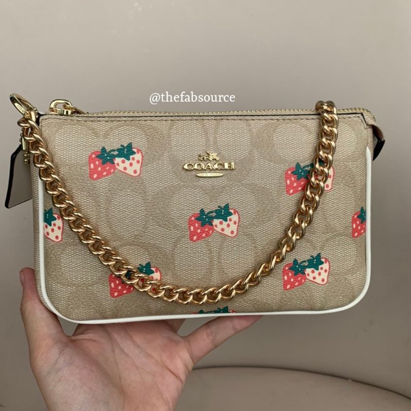 TheFabSource Store Entry Coach Bag 691 Strawberry Small 22*13*7cm