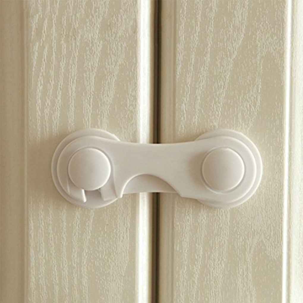 Plastic Baby Safety Lock Door Drawers Wardrobe Toddler Kids Safety Cover Closet Door Latch New 2019