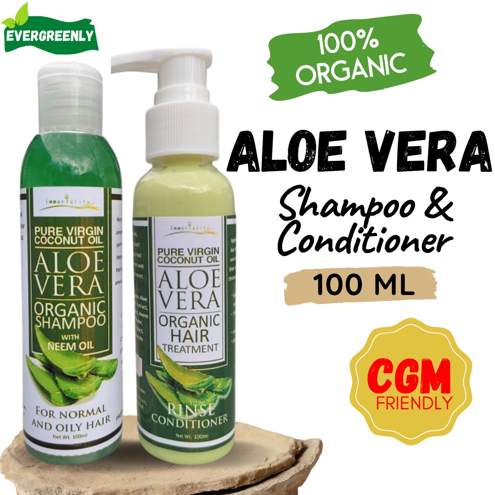Pure Aloe Vera Organic Shampoo and Conditioner Aloe Grow Shampoo Hair