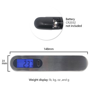 【50kg】 Stainless Steel Electronic Portable Digital Travel Luggage Weighing Scale Hanging Weighing #9