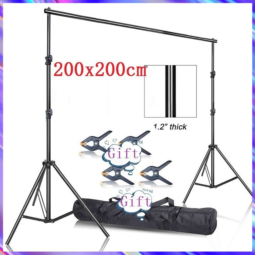 2 x 2m /200cm x 200cm /6ft. x 6ft Heavy Duty Background Stand Backdrop Support System Kit with Carry #9