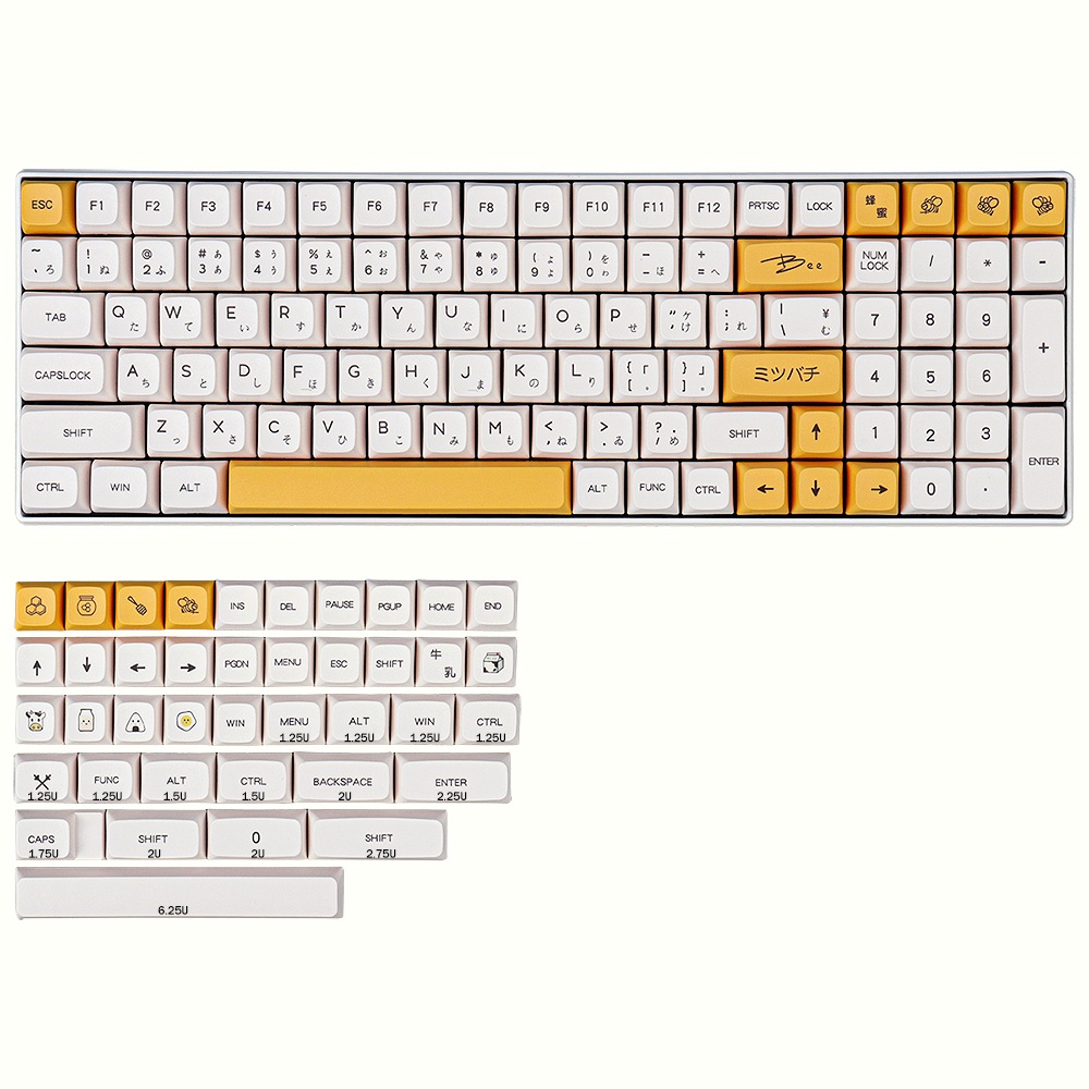 So Sánh Chi Tiết 2 Bộ Keycap XDA Black và Honey Milk - Chọn Mua Thông Minh