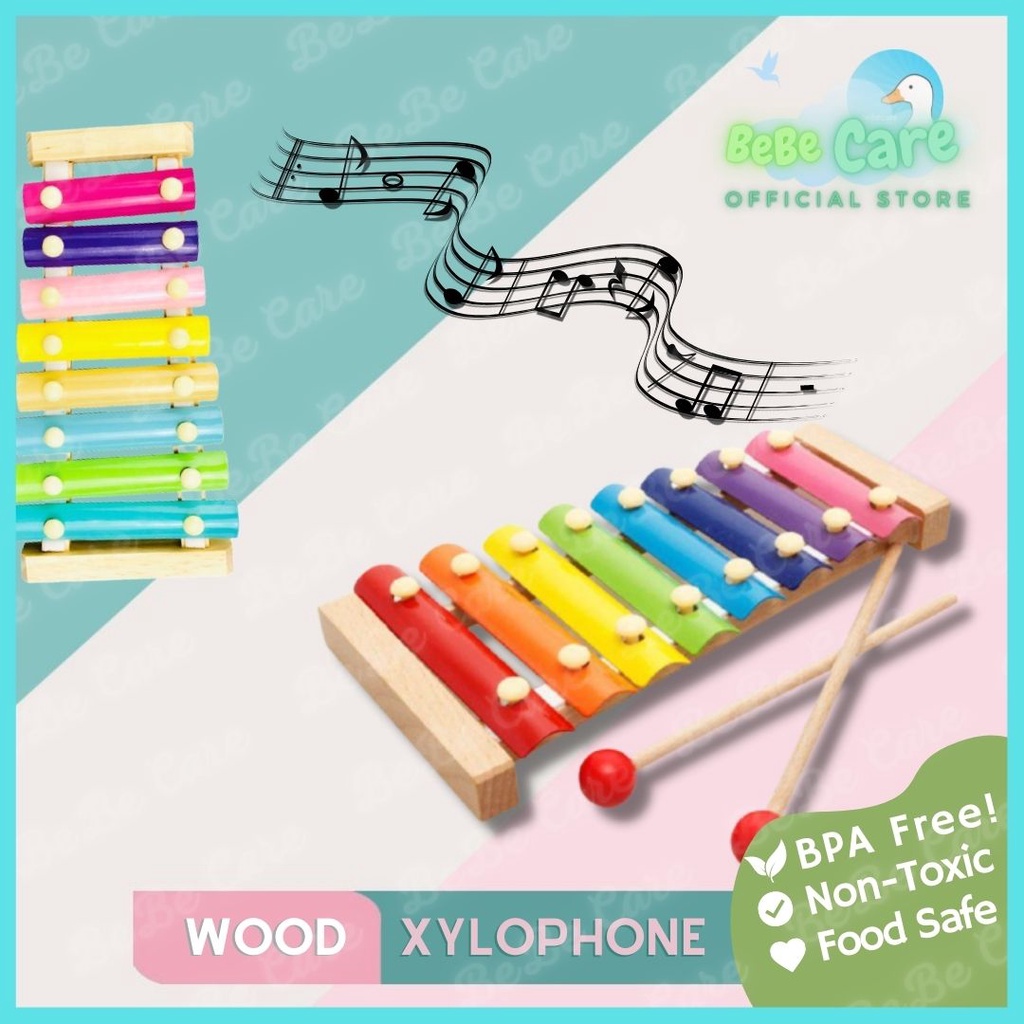 BebeCare! 8 Tones Wooden Xylophone For Baby BT0055 Shopee Philippines
