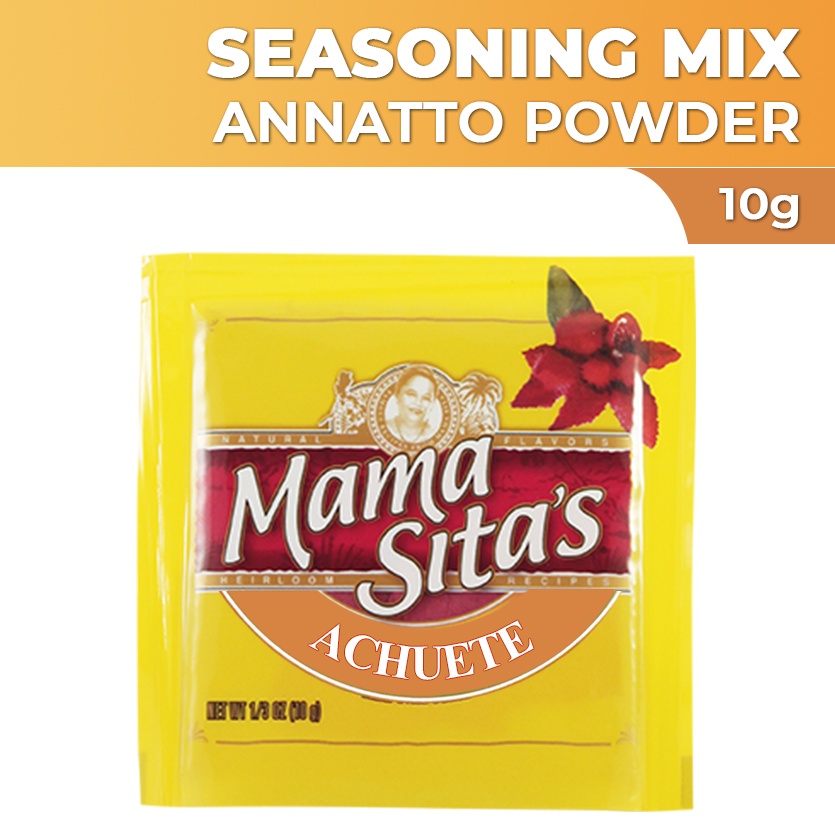 Mama Sita'S Seasoning Mix All Natural Achuete Annatto Powder 10g | Shopee  Philippines