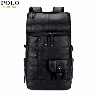 black leather bag backpack