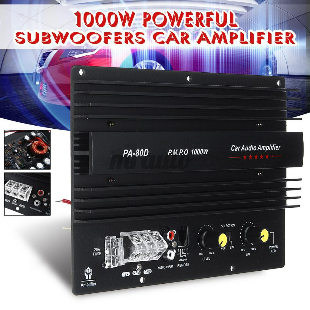 12V 1000W Car Audio High Power Amplifier Amp Board Powerful Subwoofer