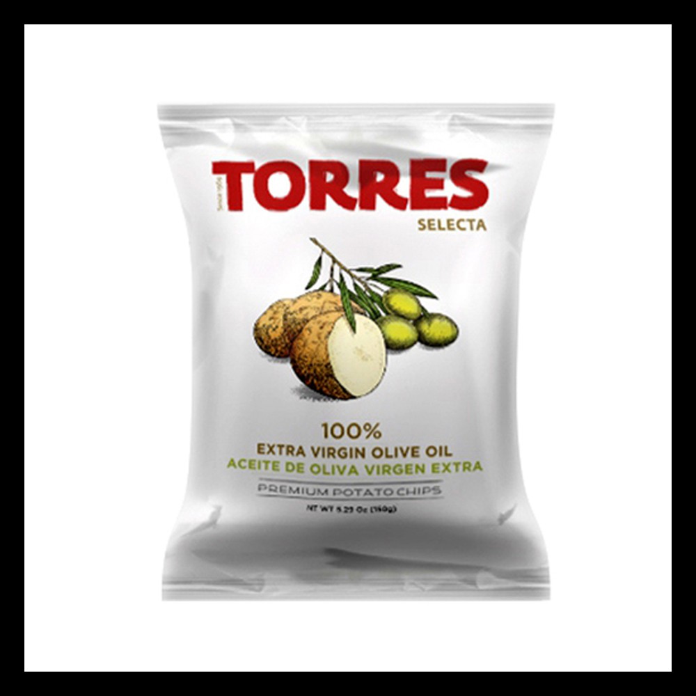 Torres Selecta 100% Extra Virgin Olive Oil Potato Chips 150g | Shopee ...