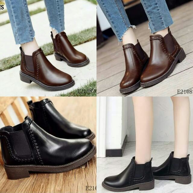 korean hand made boots