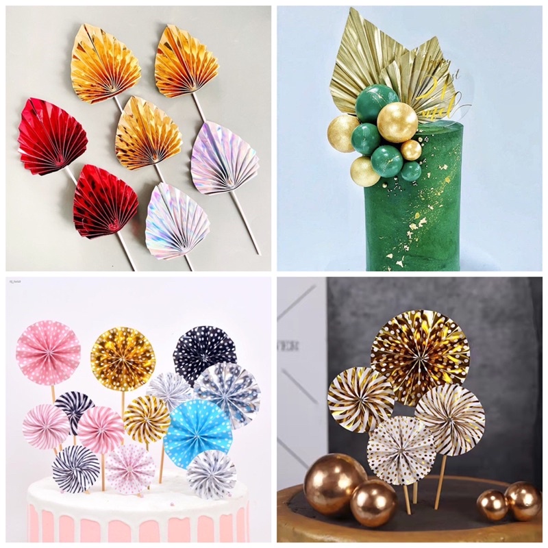 pinwheel fan topper cake decoration topper Shopee Philippines