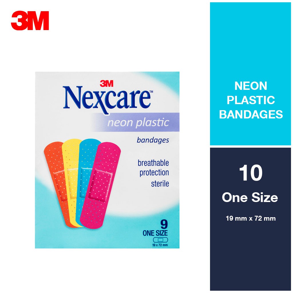 Nexcare Neon Plastic Bandages 10's Shopee Philippines